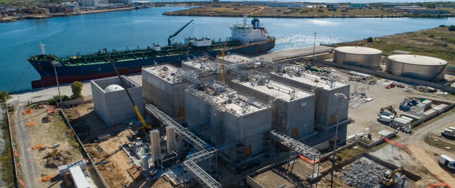 Oristano Sardinia LNG terminal.jpg