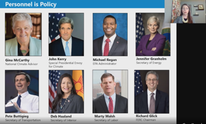 INGAA President and CEO Amy Andryszak, top right, discusses President Joe Biden&#x27;s personnel picks at the 17th Annual Pipeline Opportunities Conference on Tuesday.